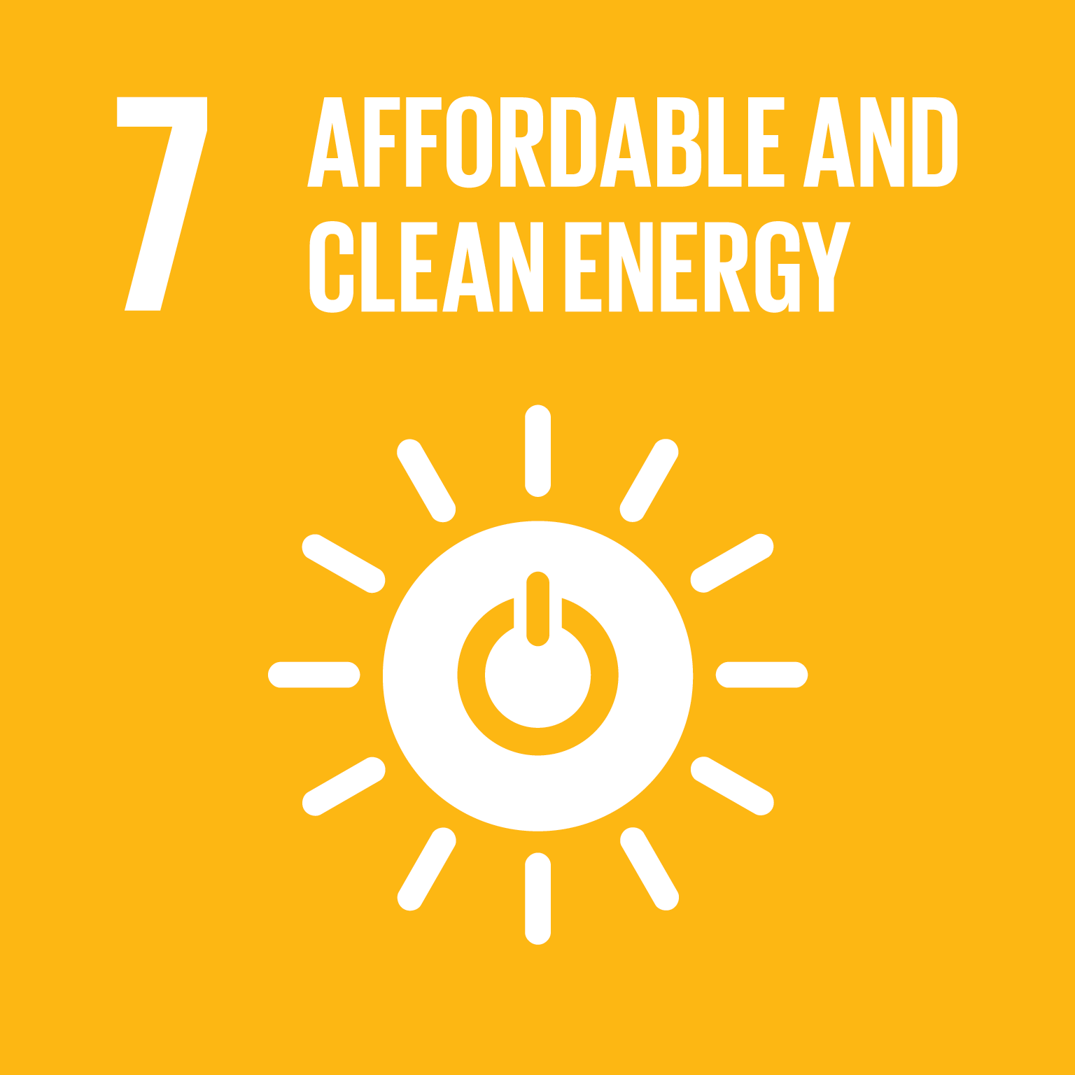 Affordable and Clean Energy - Ensure access to affordable, reliable, sustainable and modern energy for all